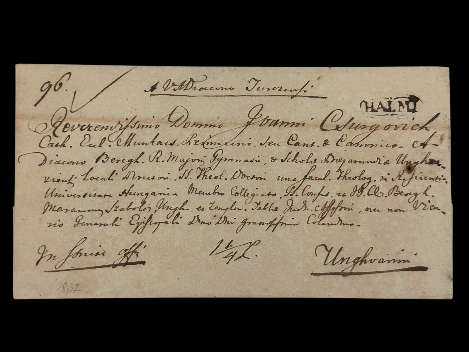 1832 Bavaria Manuscript Legal Letter Munich Inherited Debt Wax Seal