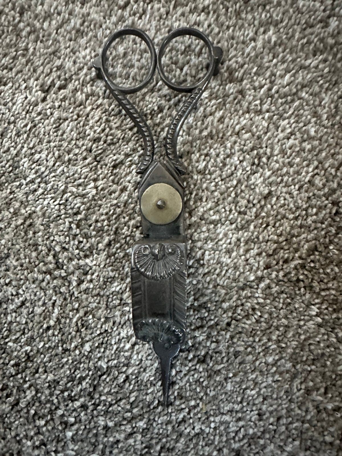 Antique candle snuffing scissors