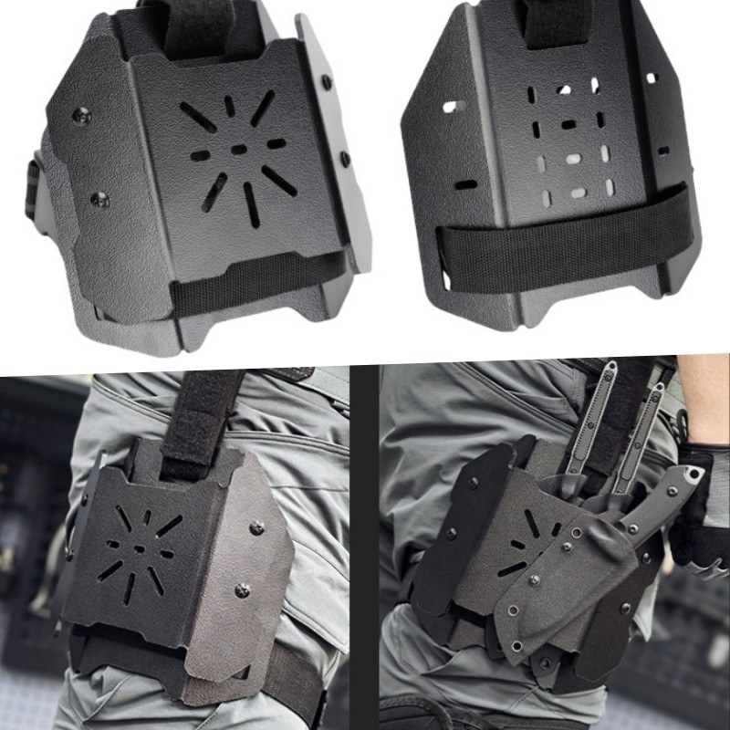 Tactical Quick-Draw Holster Leg Mount Wrap K-Sheath Retention Accessory Storage