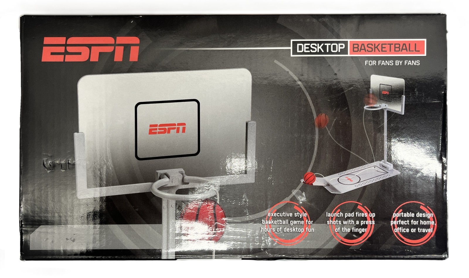 ESPN Office/Home Desktop Basketball Half Court Metal Table Finger Game