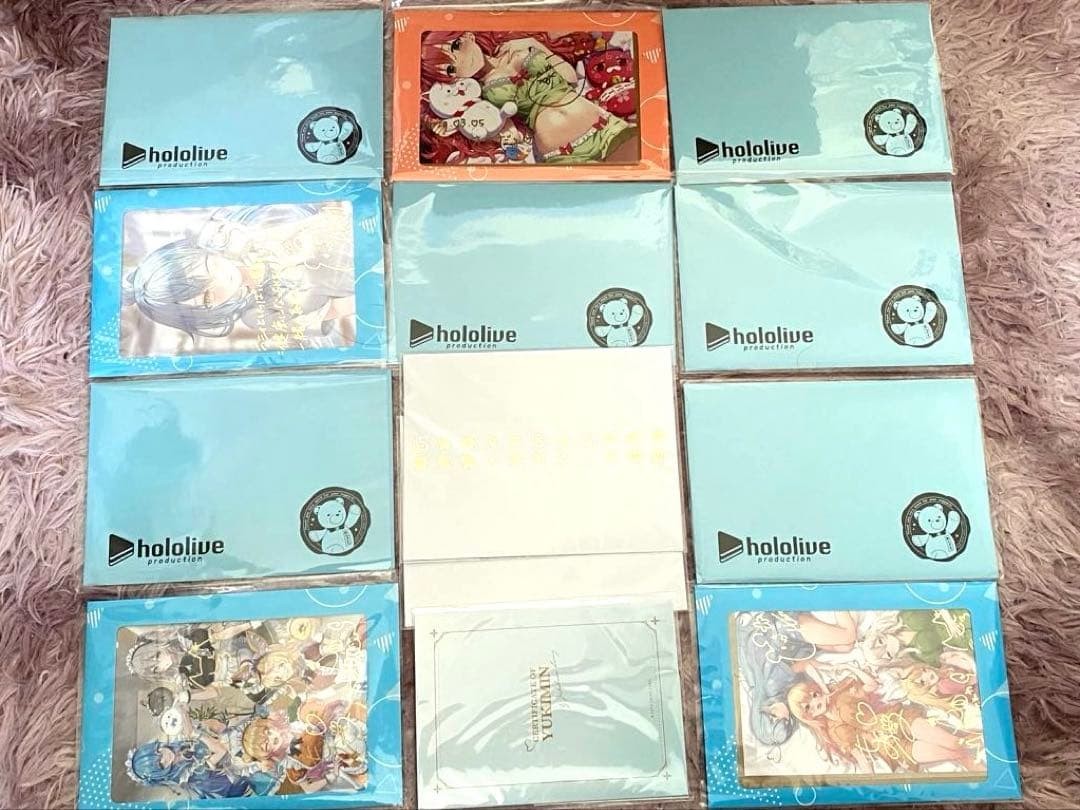 Hololive Postcard Set 13pcs Sakura Miko Inugami Korone Yuki Rami Signed