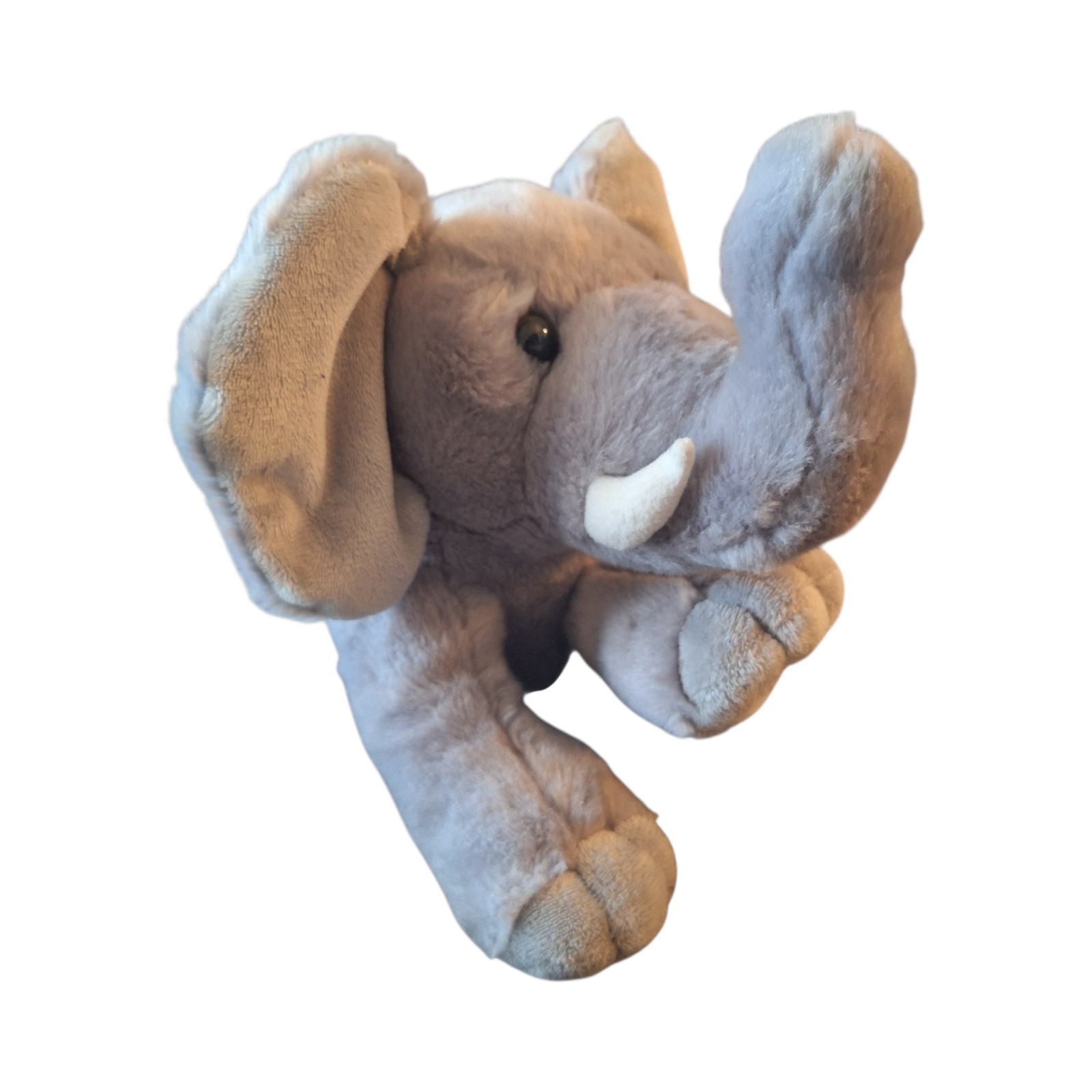 Destination Nation Elephant Tusks 10" Plush Gray Doll Stuffed Animal Aurora Wrld