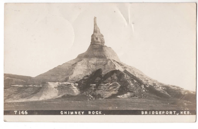 Chimney Rock Bridgeport Nebraska 1911 RPPC