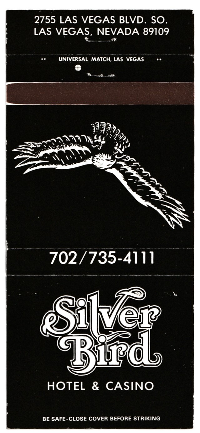 Silver Bird Hotel Casino Las Vegas Matchbook Cover icmsc5