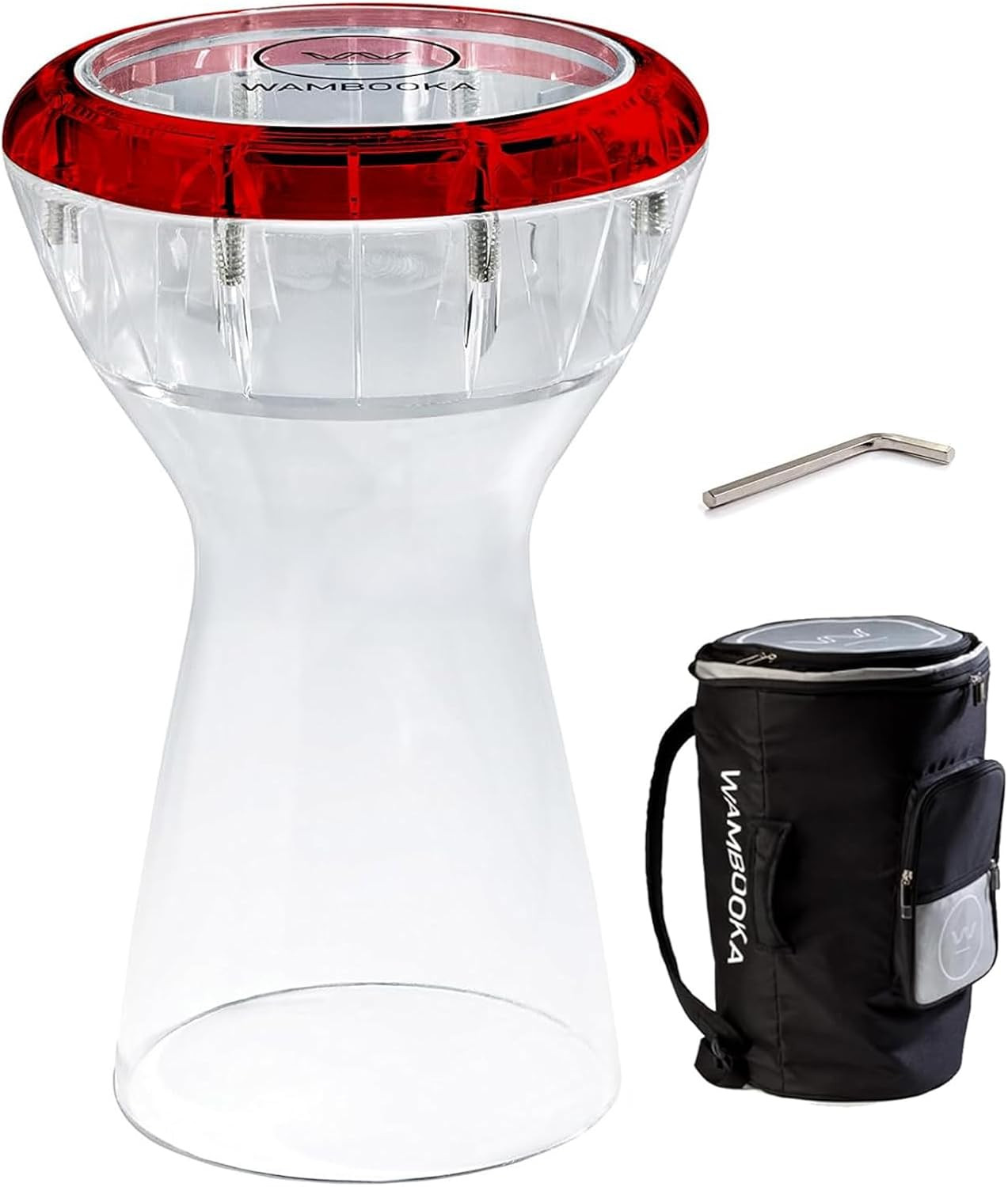 Red Ruby Darbuka – Dry & Wet Sound Modes, 8.75'' Head, Lightweight- Professional