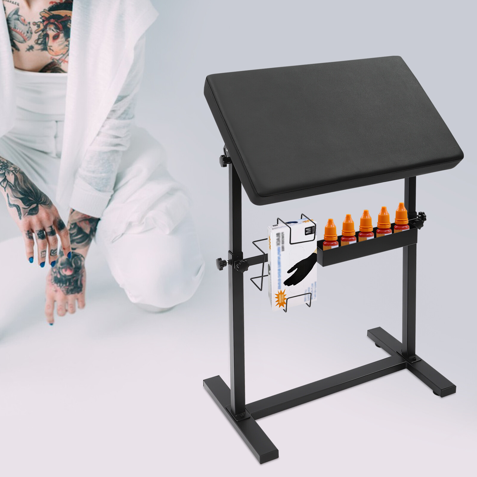 Tattoo Armrest Stand Foldable Multifunctional Tattoo Studio Chair Ergonomic Desi