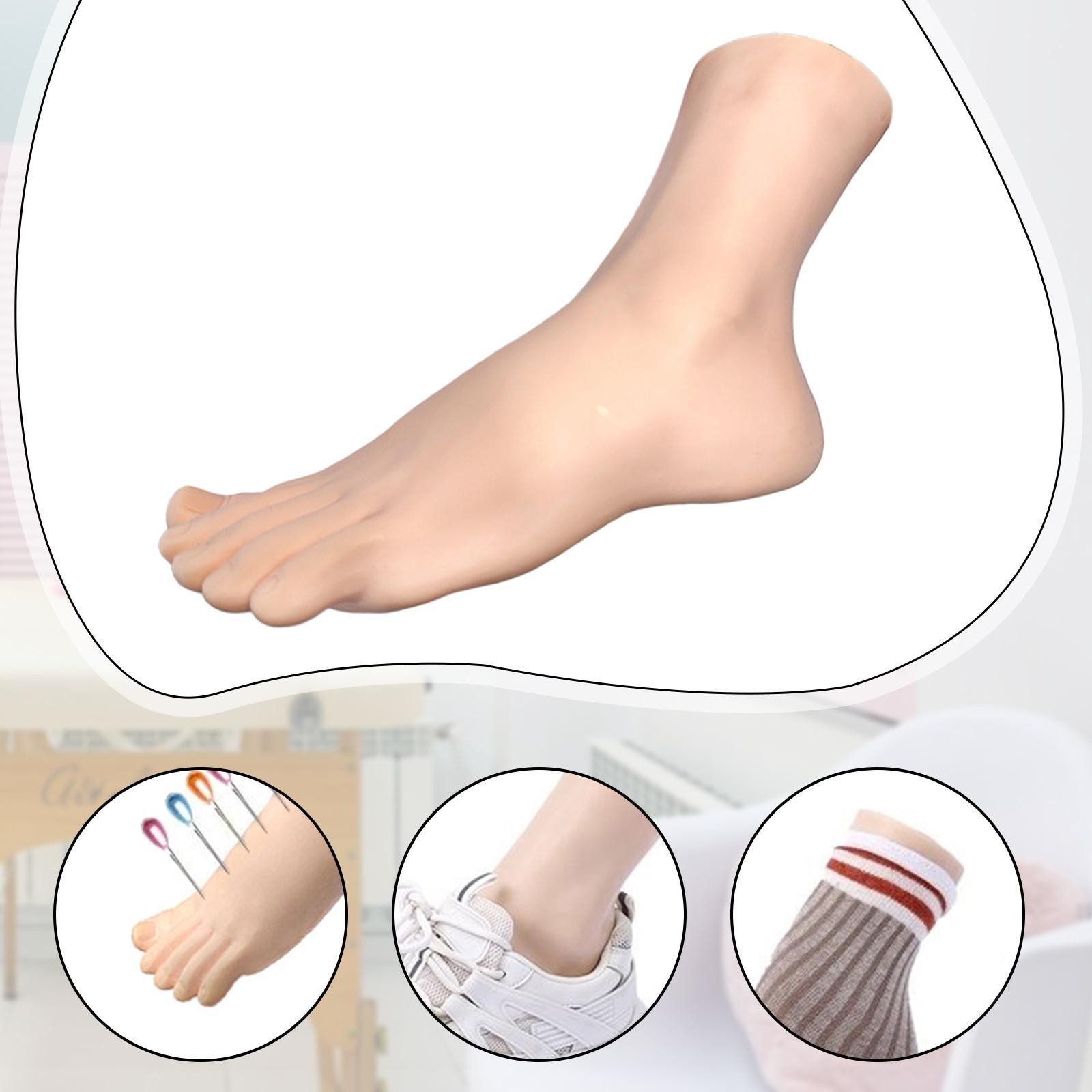 Female Foot Model Reusable Manikin for Arts Drawing Nails Training Painting