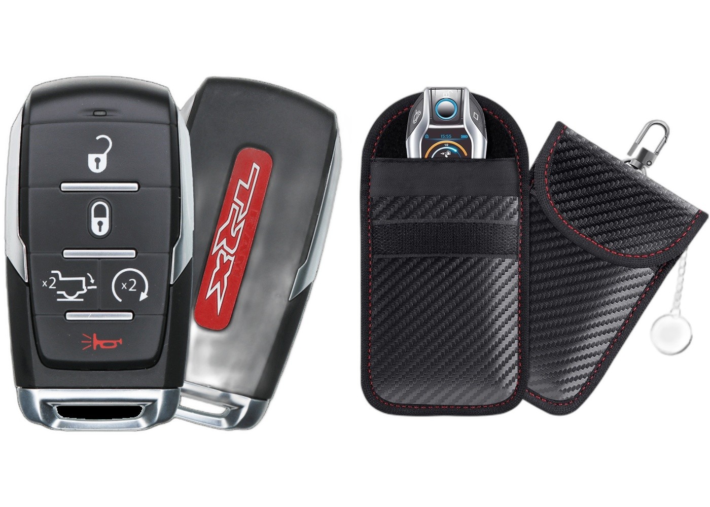 Dodge Ram 1500 TRX Key Fob 68462107AA 68575615AA 68584164AA OHT4882056 w/Case