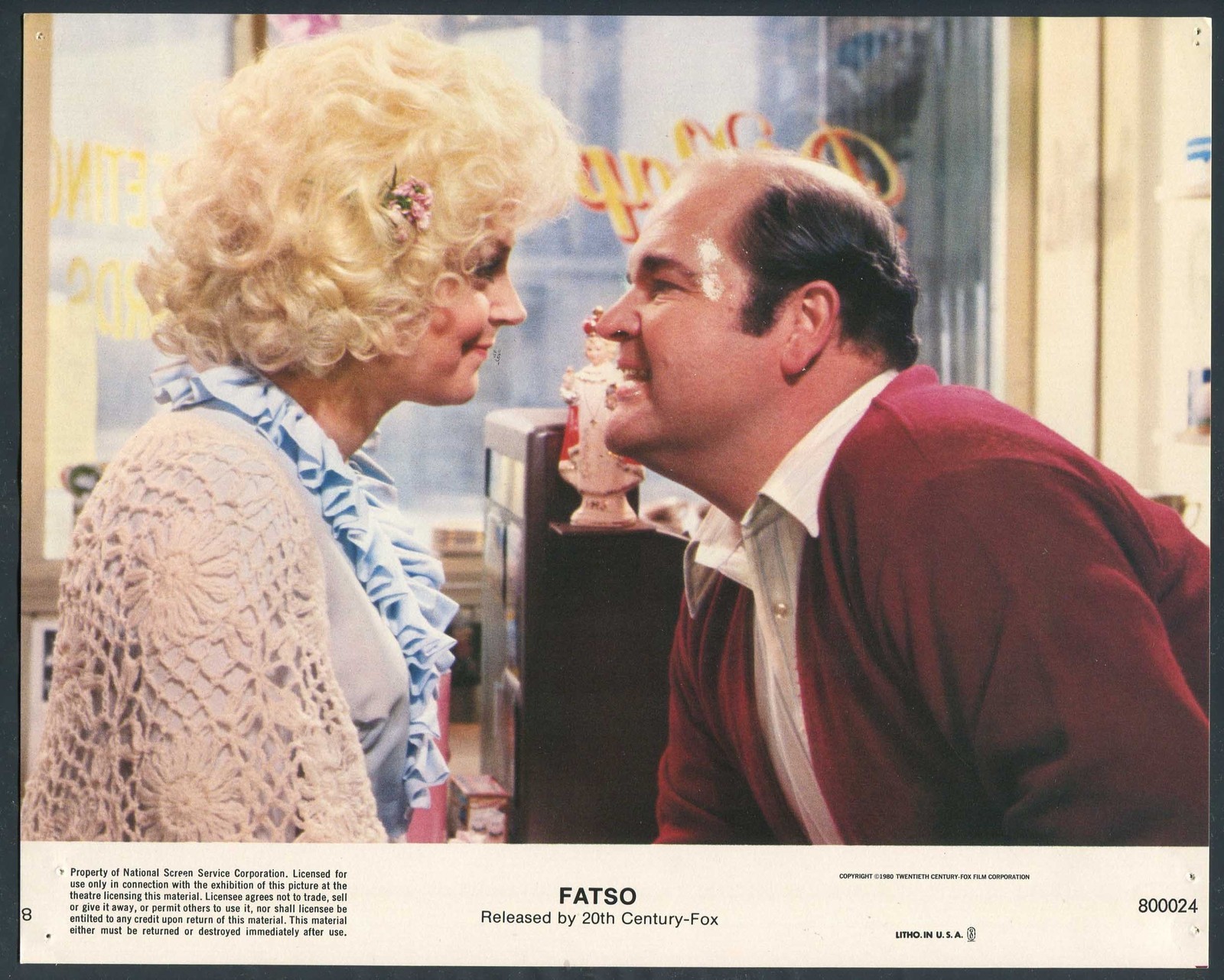 CANDY AZZARA BLONDE DOM DELUISE VERY RARE Fatso ‘80