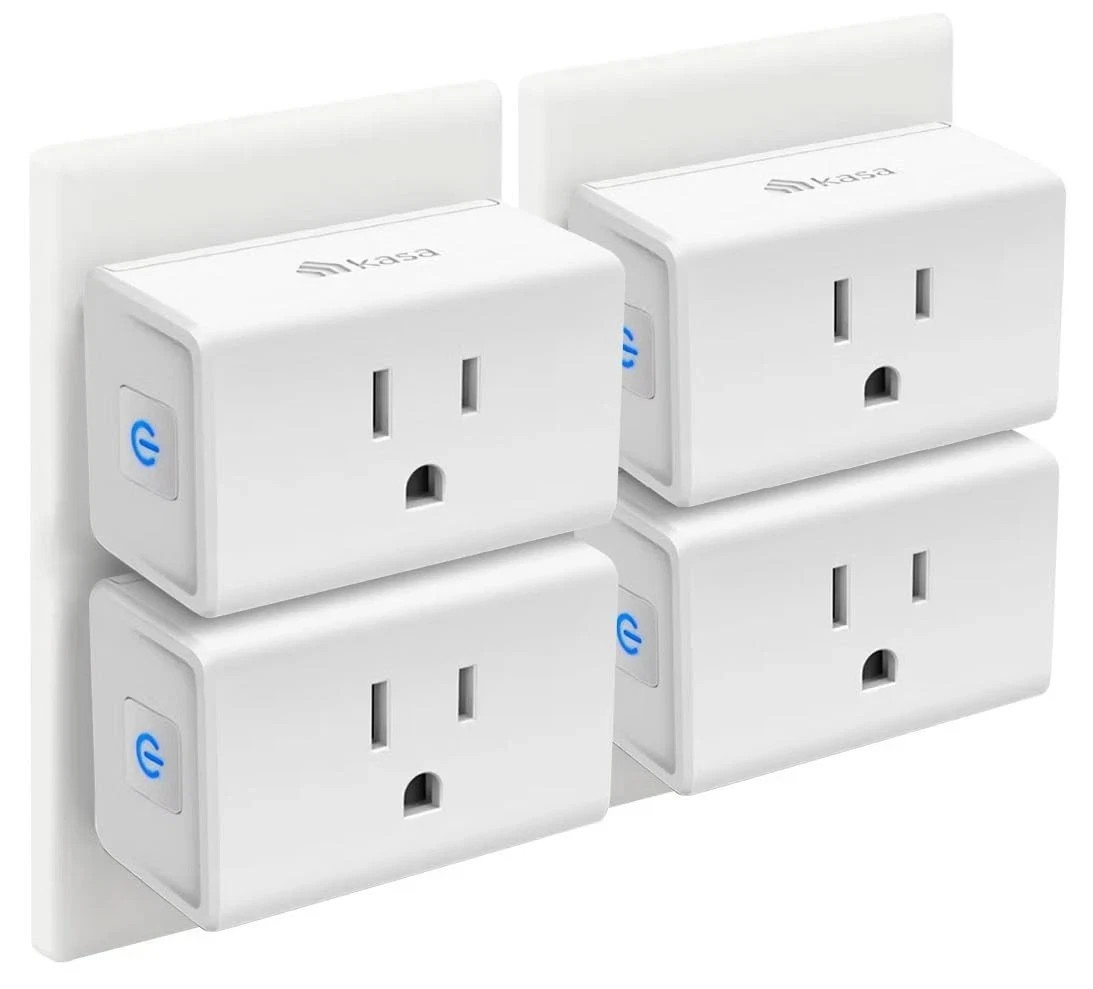 Kasa Smart Plug Mini 15A WiFi Outlet Works w/ Alexa & Google, No Hub 4Pack White