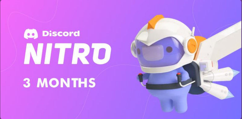 3-Month Discord Nitro Gaming Gift Link Instant Delivery, Works with Any Account"