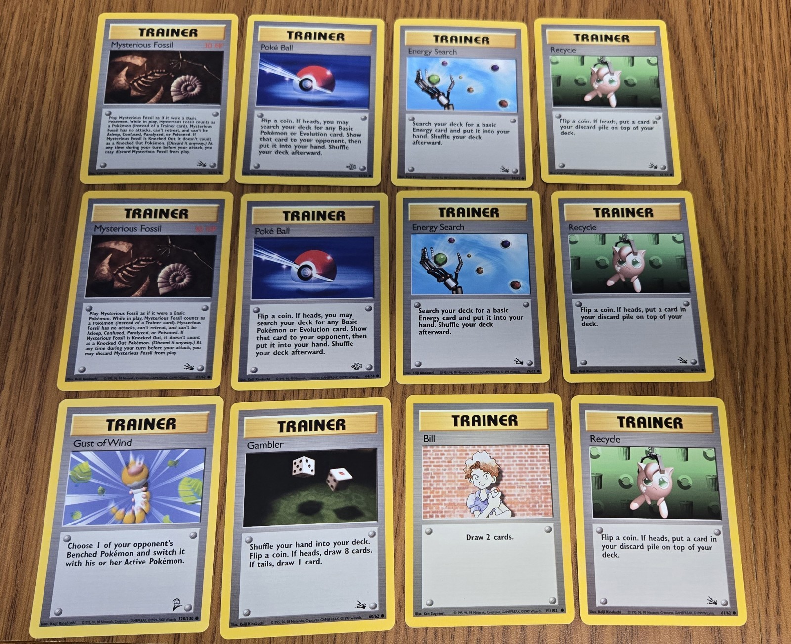 Pokemon 12 Trainers NM Vintage!