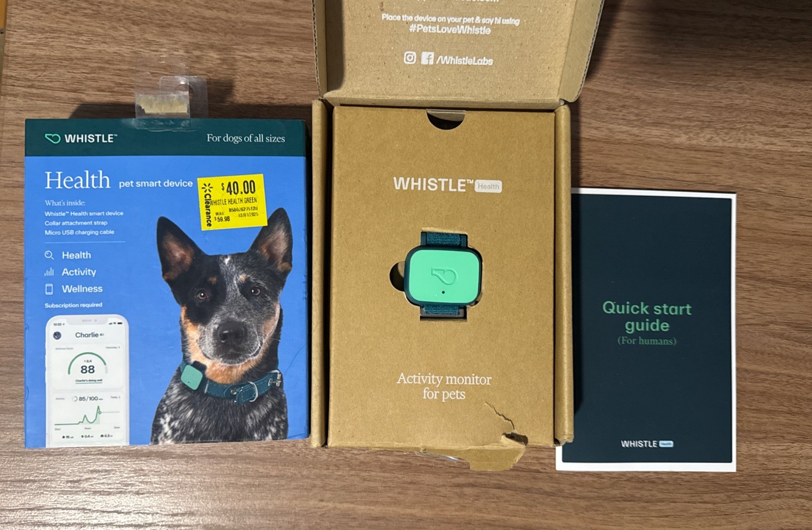 Whistle Health Pet Smart Device (150-01069-00) OPEN BOX