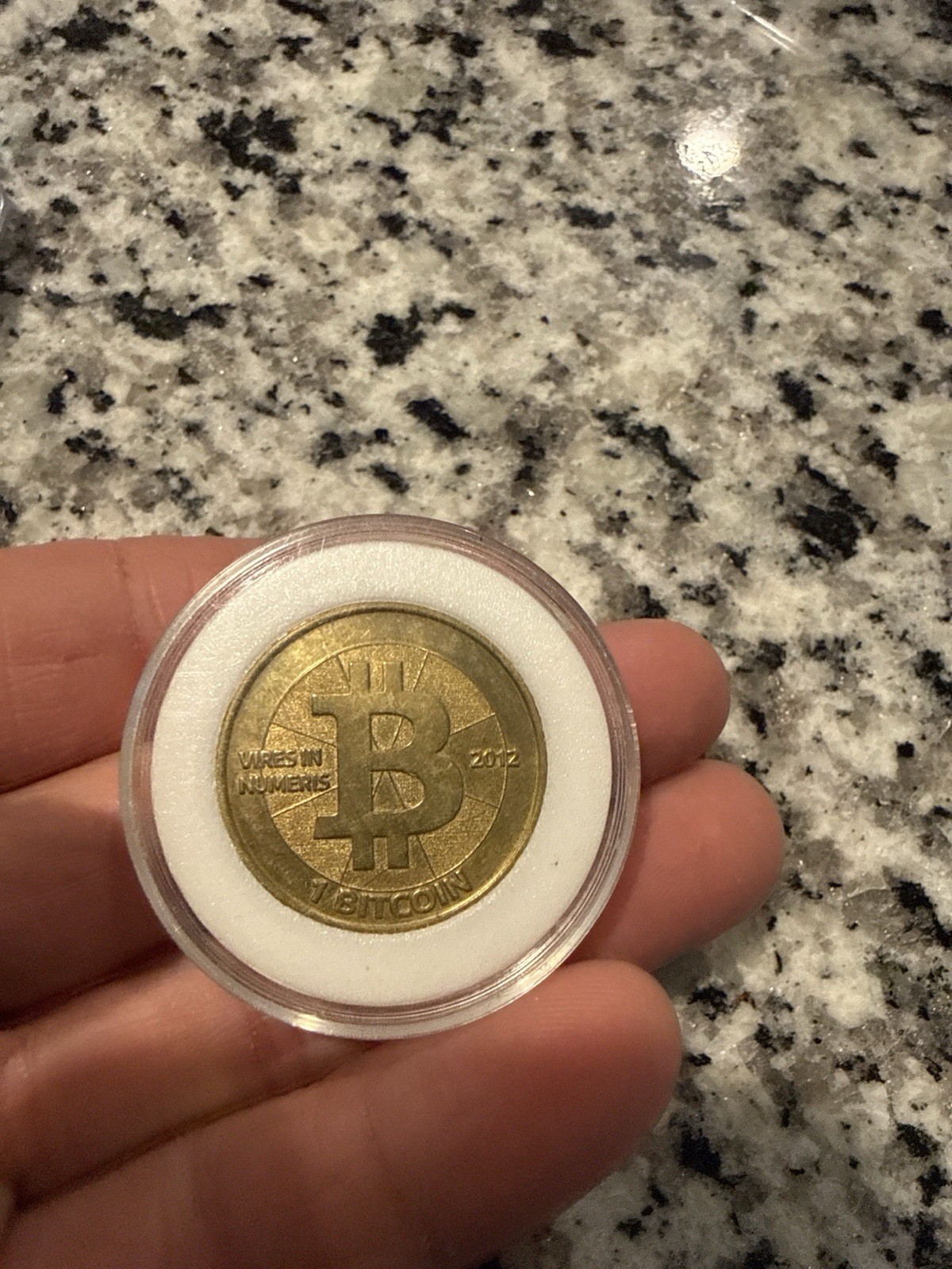 Casascius Bitcoin 1 Bitcoin Physical Coin 2012 Crypto-Collectible