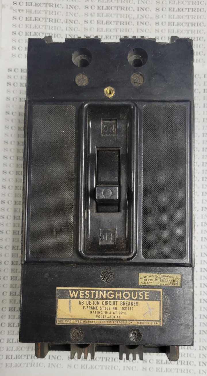 WESTINGHOUSE F3040 BREAKER - USED TESTED