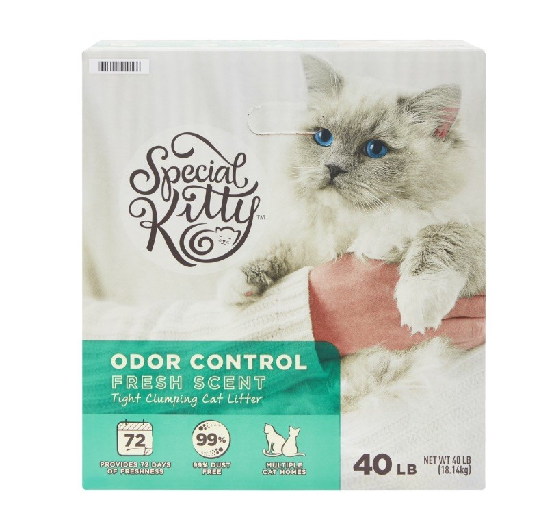Special Kitty Scoopable Tight Clumping Cat Litter, Fresh Scent, 40 lb