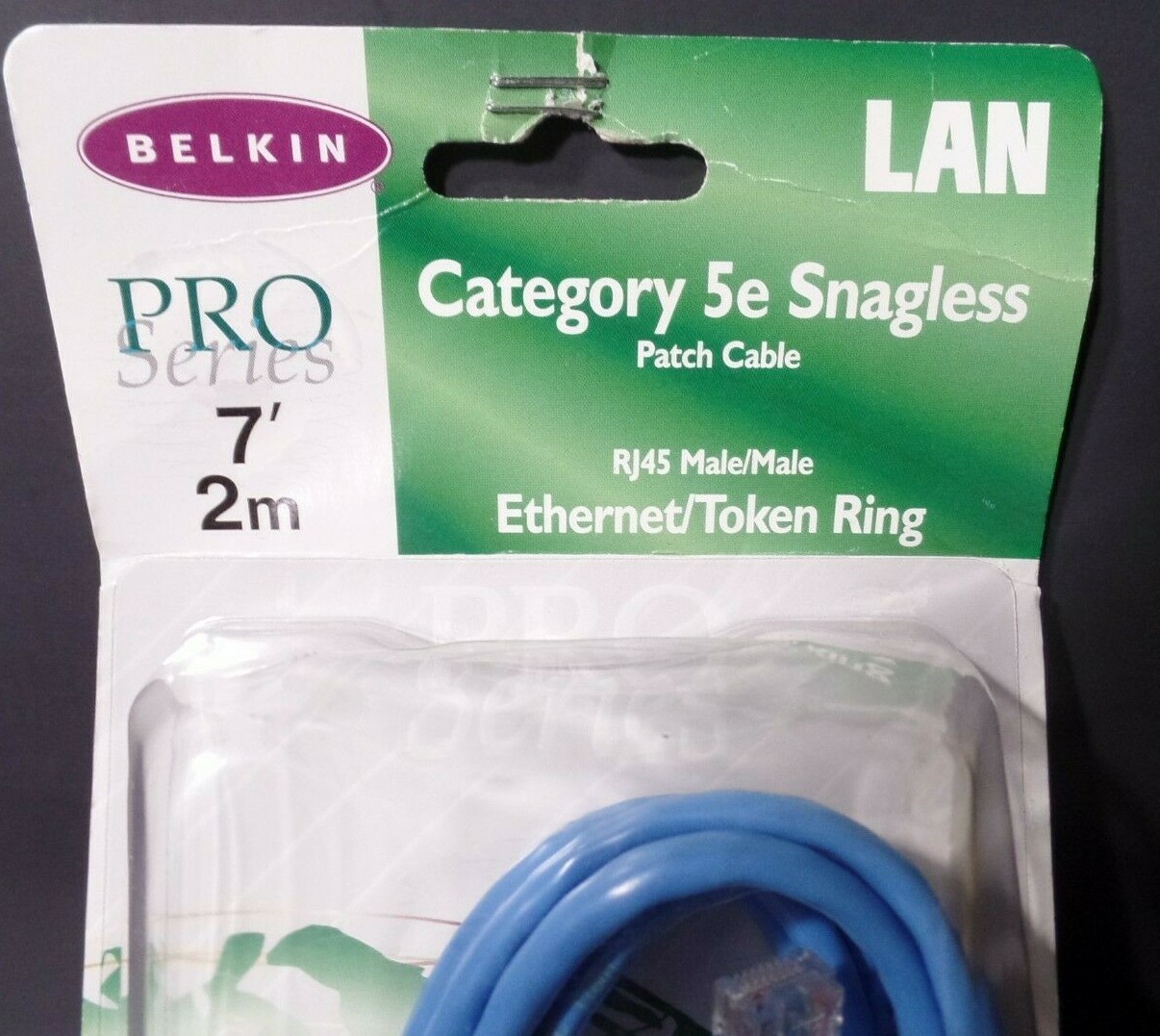 Belkin 7' ft 2m Cat 5e Networking Ethernet Cable Blue RJ45 Male/Male