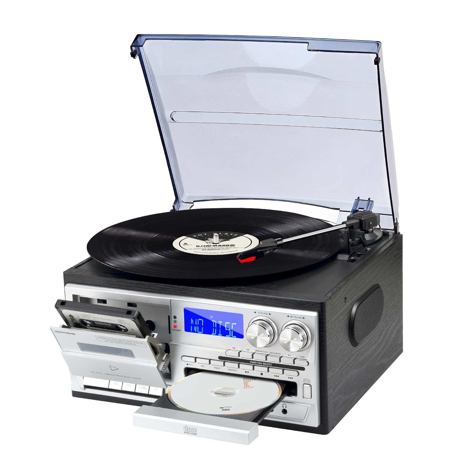 Beginner Friendly Record Player with Bluetooth 3 Speed Turntable Easy to Use ...