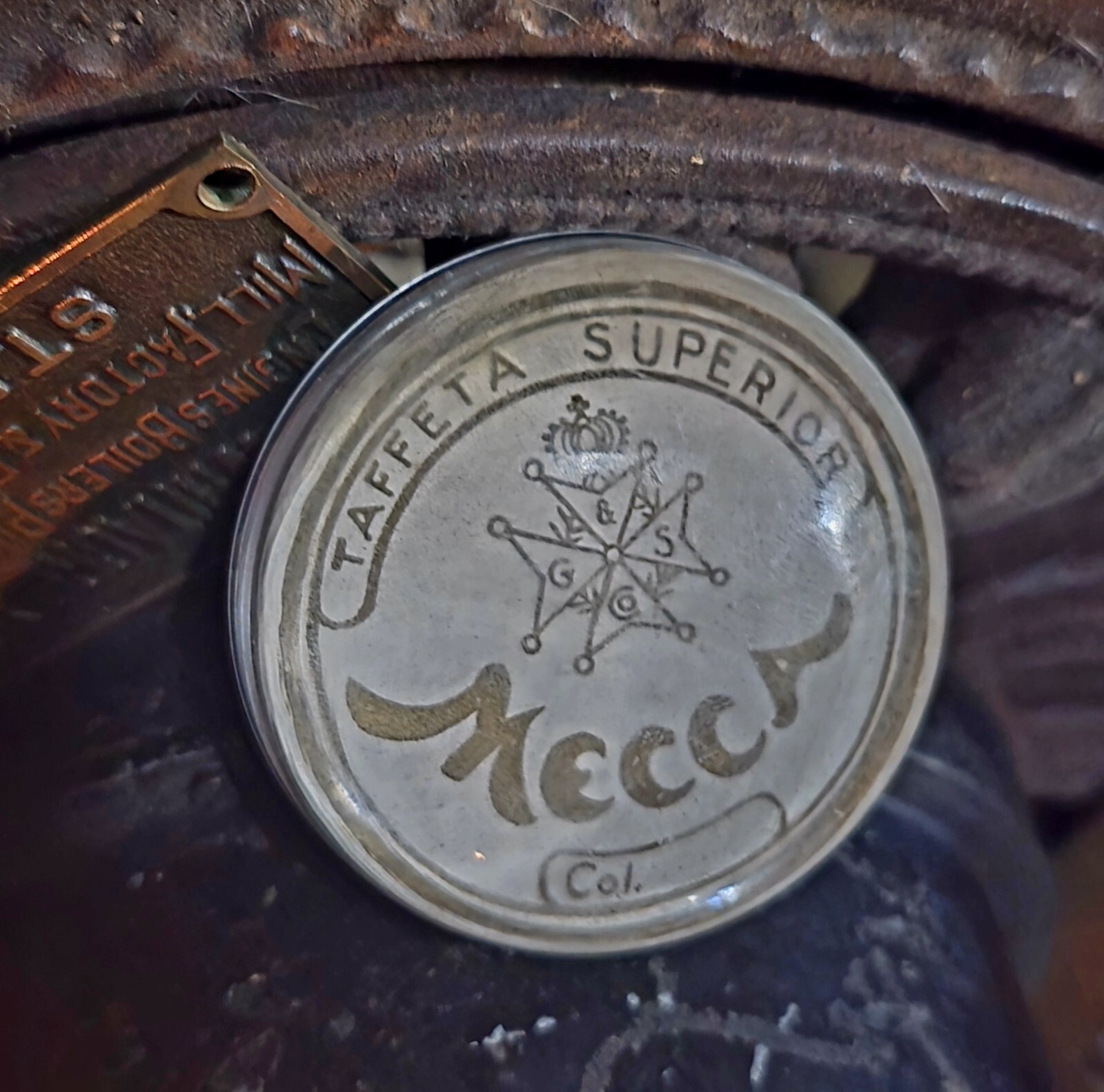 Antique Geib & Schaefer Chicago IL Instrument Fabric Advertising 