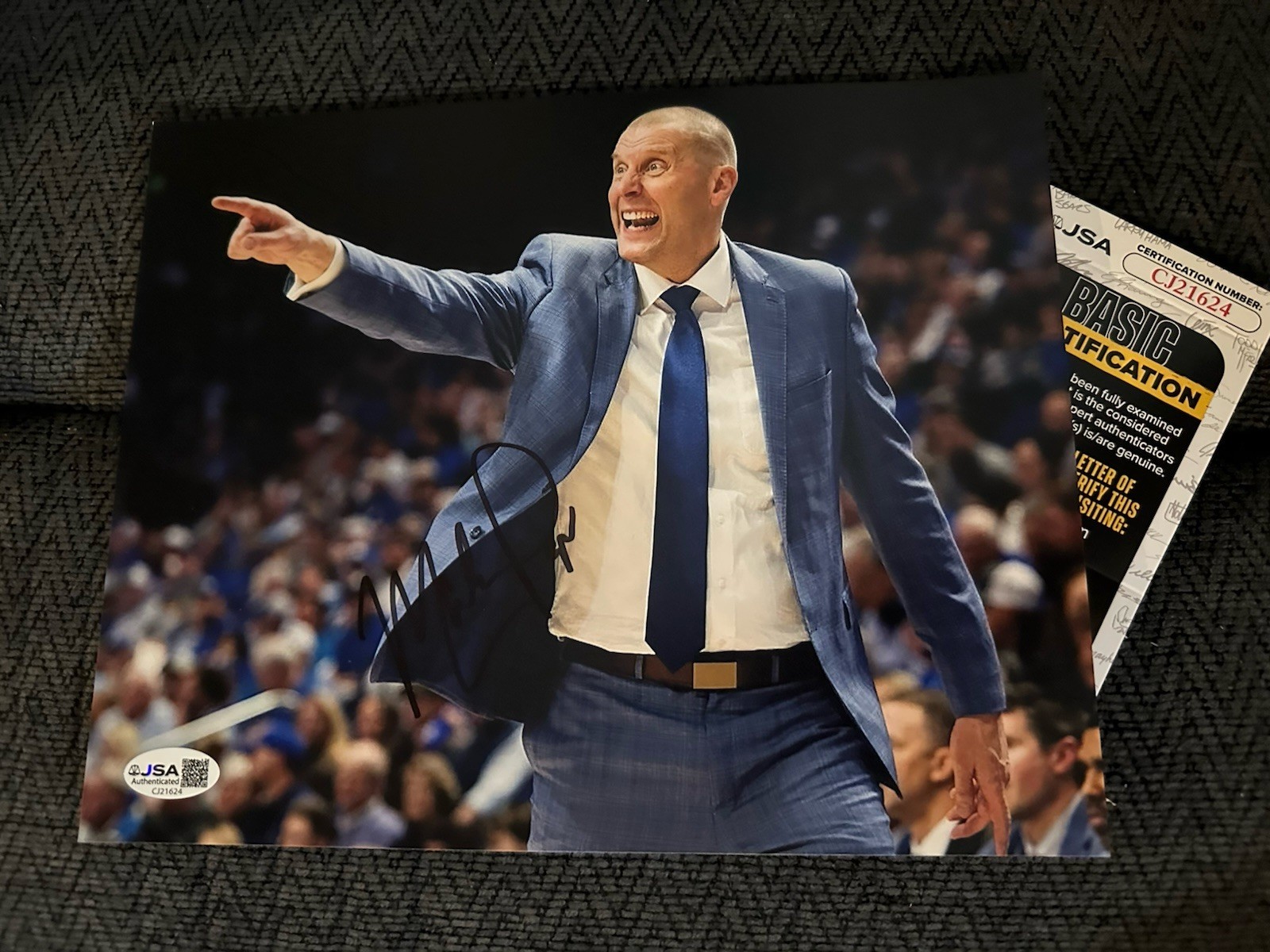 Mark Pope Signed 8 X 10 Photo Autographed JSA Authentication COA Kentucky