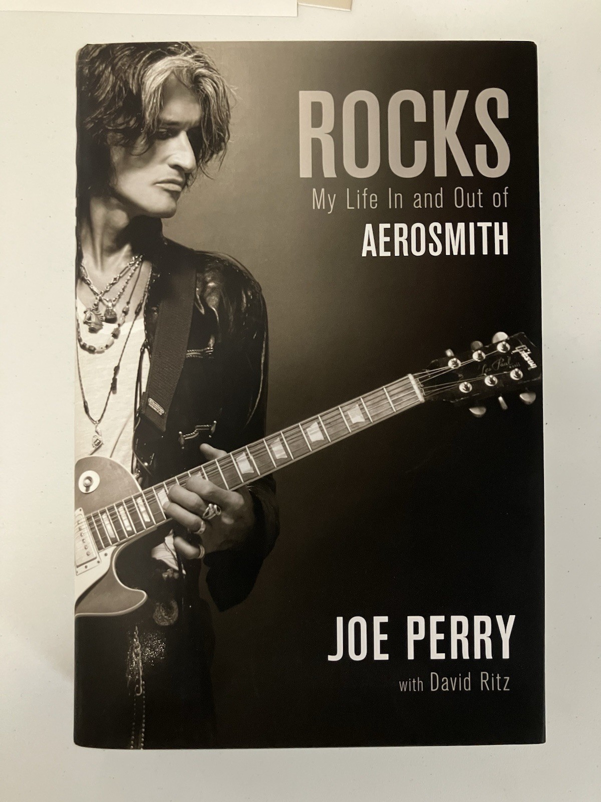 JOE PERRY SIGNED/AUTOGRAPHED ROCKS BOOK WITH COA AEROSMITH