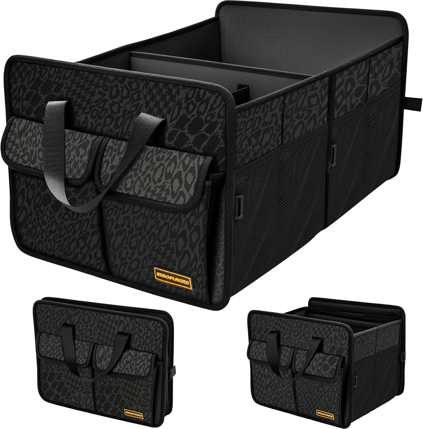 Sturdy Car Trunk Organizer – Large Capacity Trunk Organizer for SUVs & Sedans,