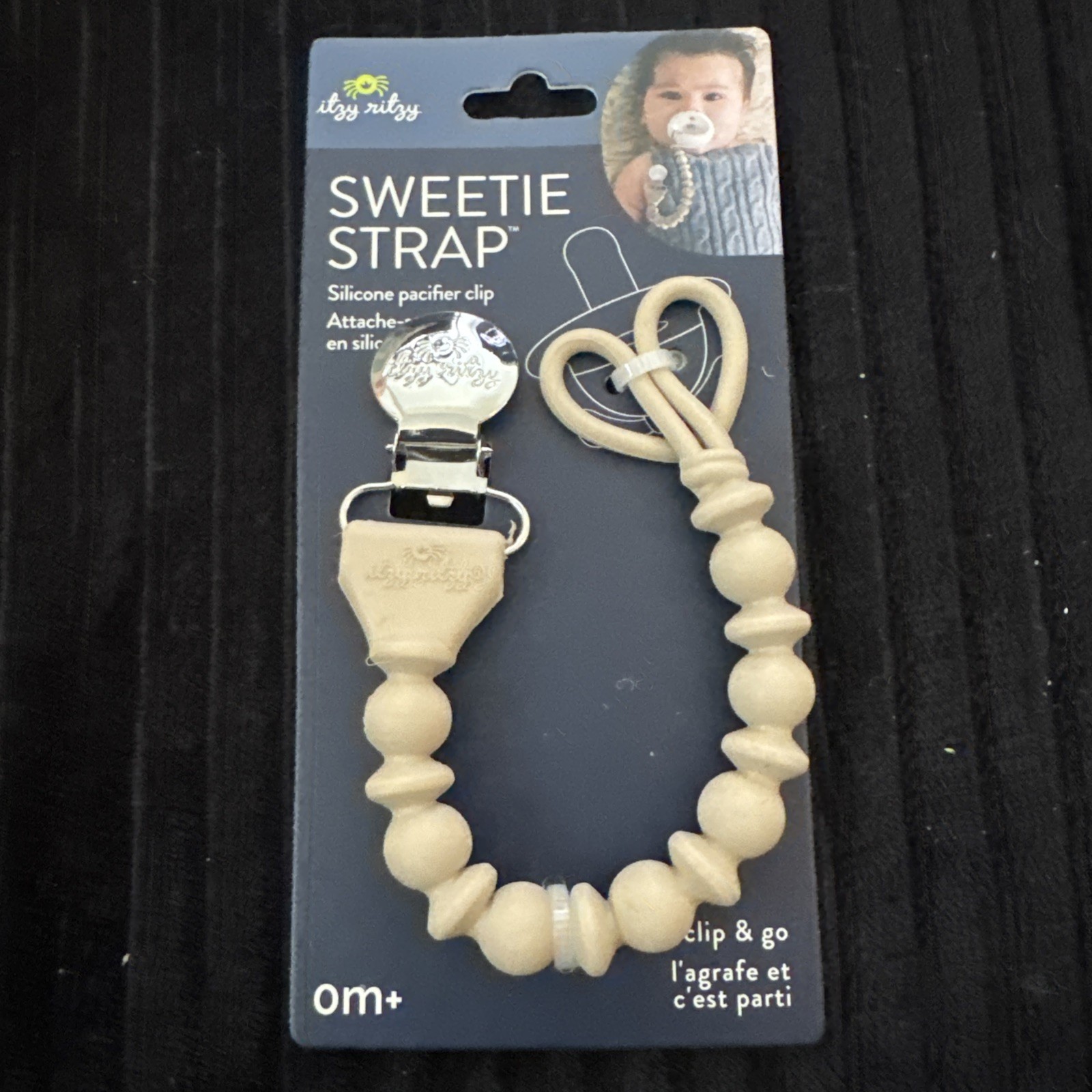 Itzy Ritzy Pink Sweetie Pacifier Strap CLIP AND GO BRAND NEW SEALED