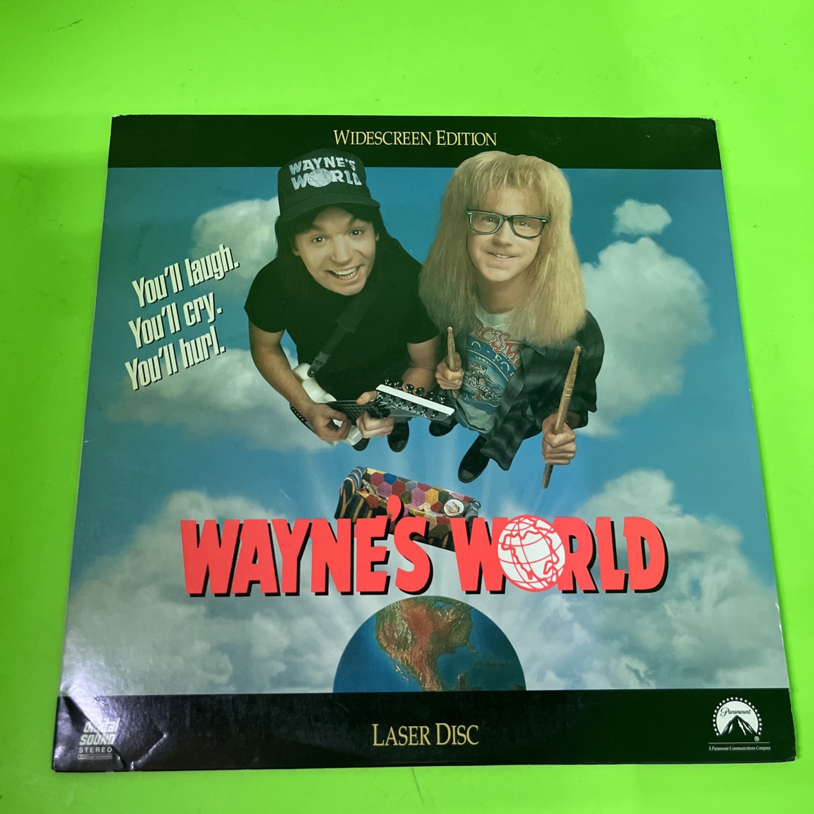 Wayne's World Laserdisc LD Movie Widescreen Edition - Mike Myers, Dana Carvey