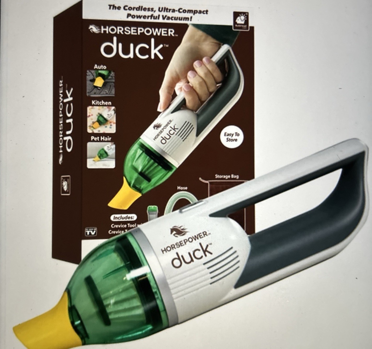 Duck Horsepower Duck Cordless Handheld Vacuum Crevice Tool Pet Hair Removal
