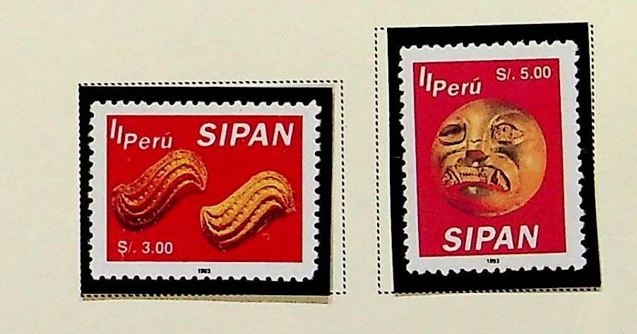 PERU Sc 1083-4 NH ISSUE OF 1994 - GOLD ART - (RM26)