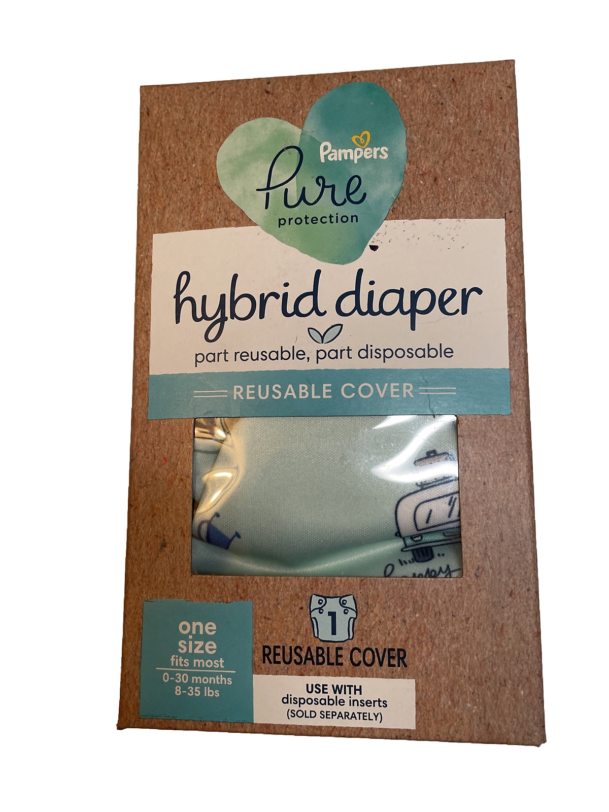 Pampers Hybrid Diaper Reusable Cover- 0-30 Months Camper Design