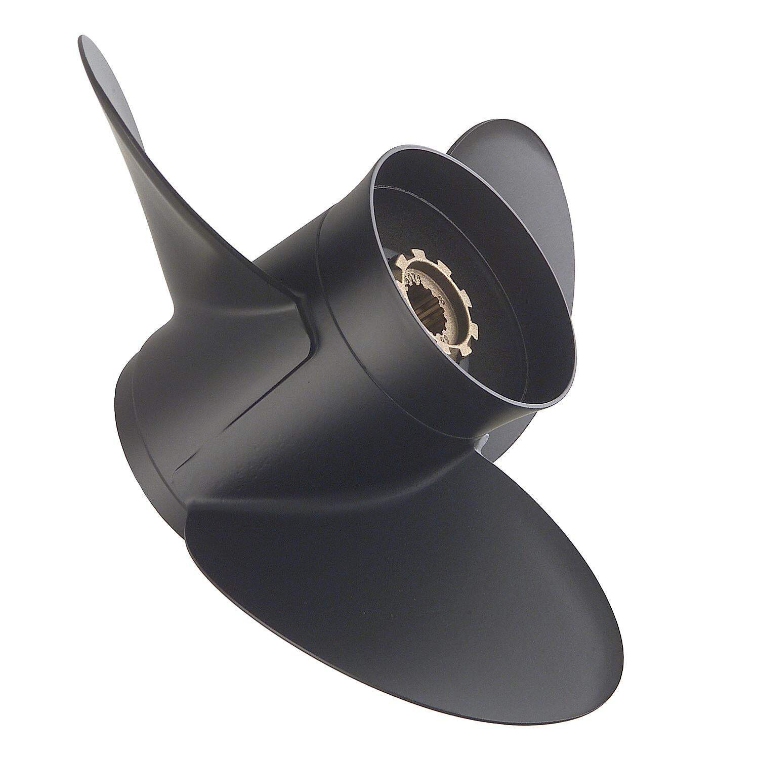Mercury 832832A45 Black Max Propeller — 14.25″ × 21″ RH Aluminum 3-Blade