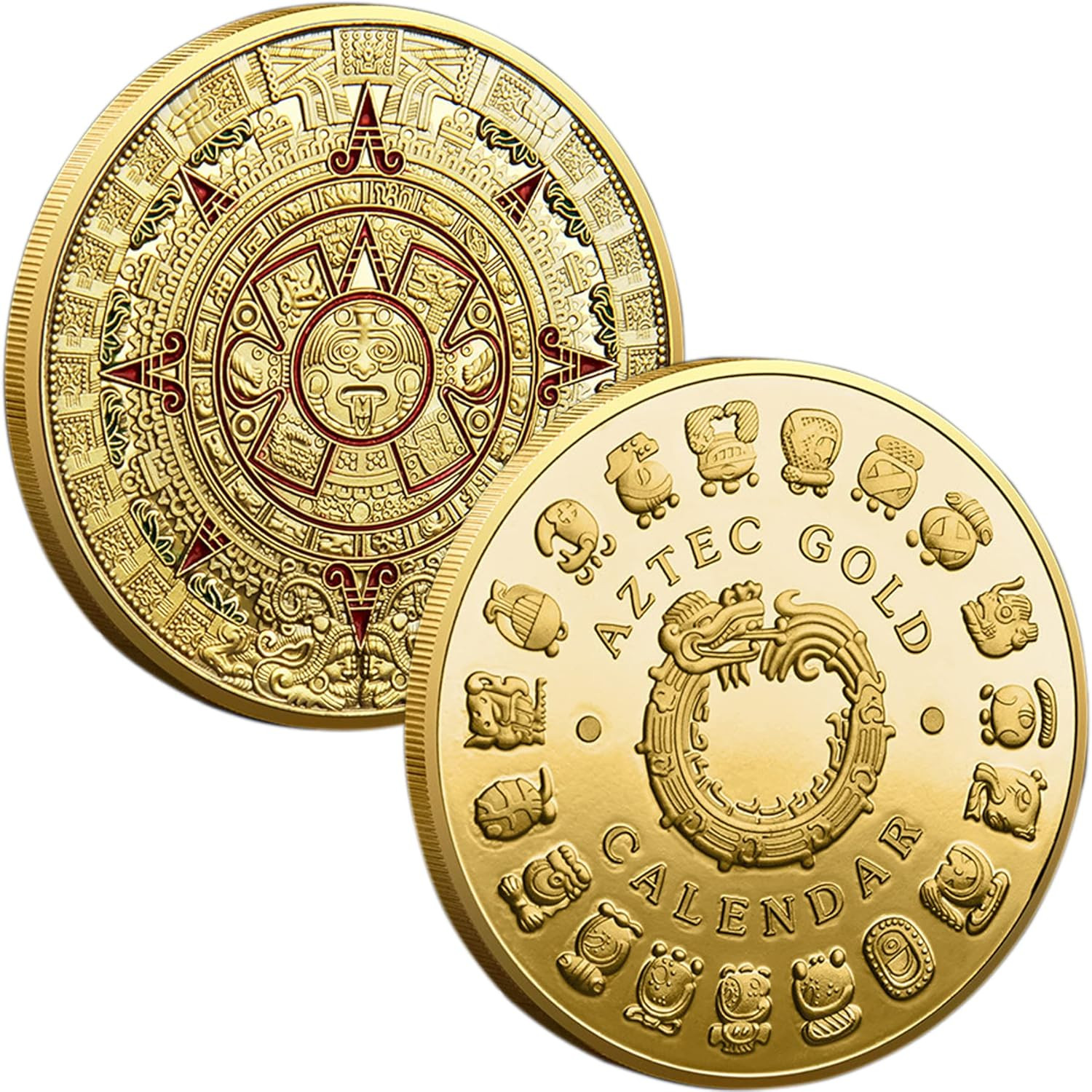 Mexico Mayan Civilization Aztec Calendar Prophecy Culture Challenge Coin