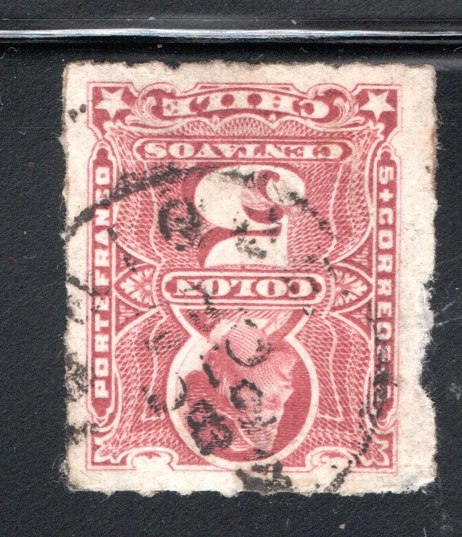 CHILE,  COLON RULETEADO, IQUIQUE, GUERRA DEL PACIFICO , 1882  (GDP-05)