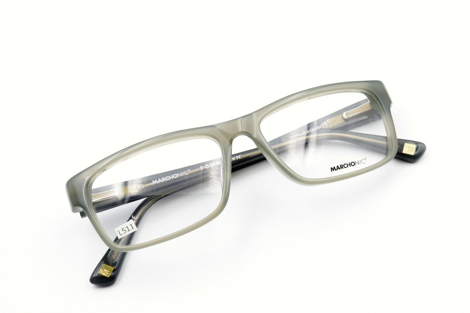 MARCHON NYC CROSBY 035 Milky Grey (hint of green) 53-16-140 Frames Flex L511