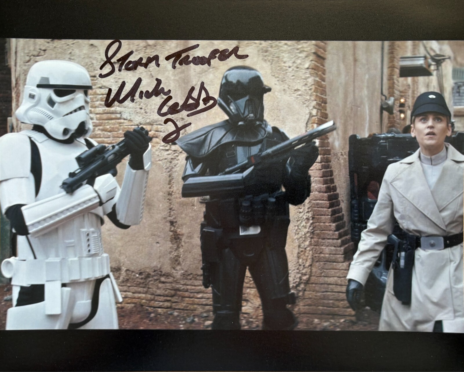 Star Wars Mick Cobb Autograph Stormtrooper 8x10 Photo-GENUINE Signed