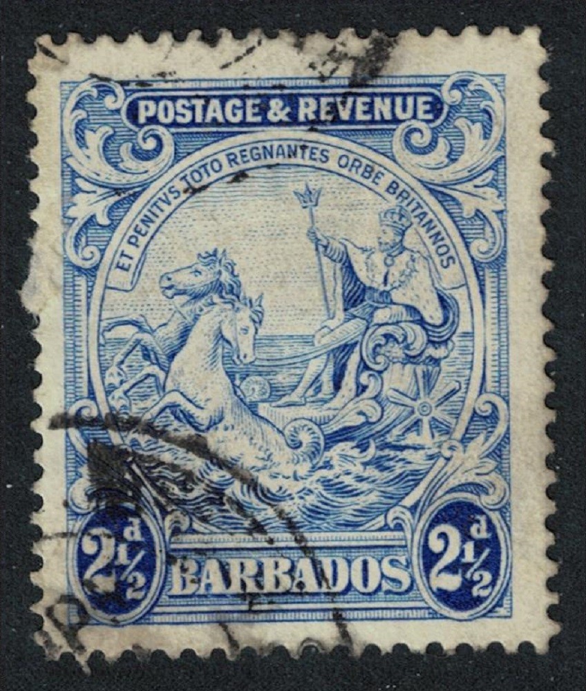 Barbados Inscr 'POSTAGE & REVENUE' 2½d 1925 Canc SG#233