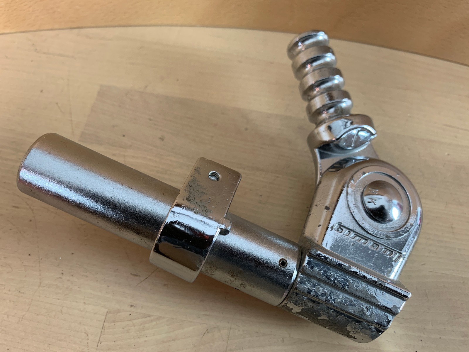 LUDWIG Modular Rack Tom L-Arm Holder Mount Part 1" 80s 90s Short Version USA Vtg