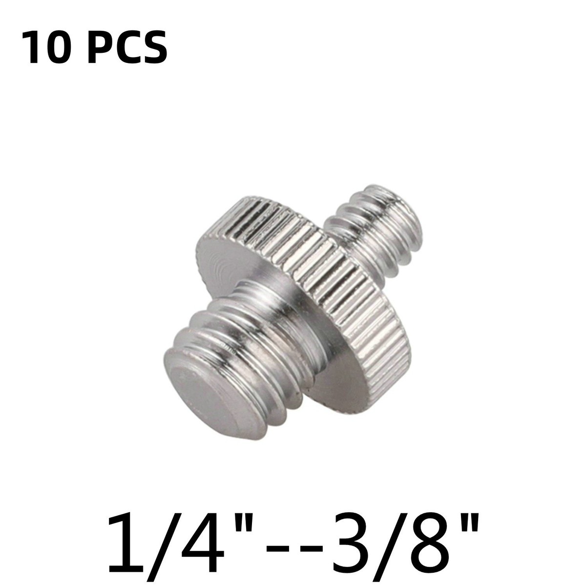 1/4" Male to 3/8" Male Threaded Screw Converter Adapter for Camera Cage 10PCS