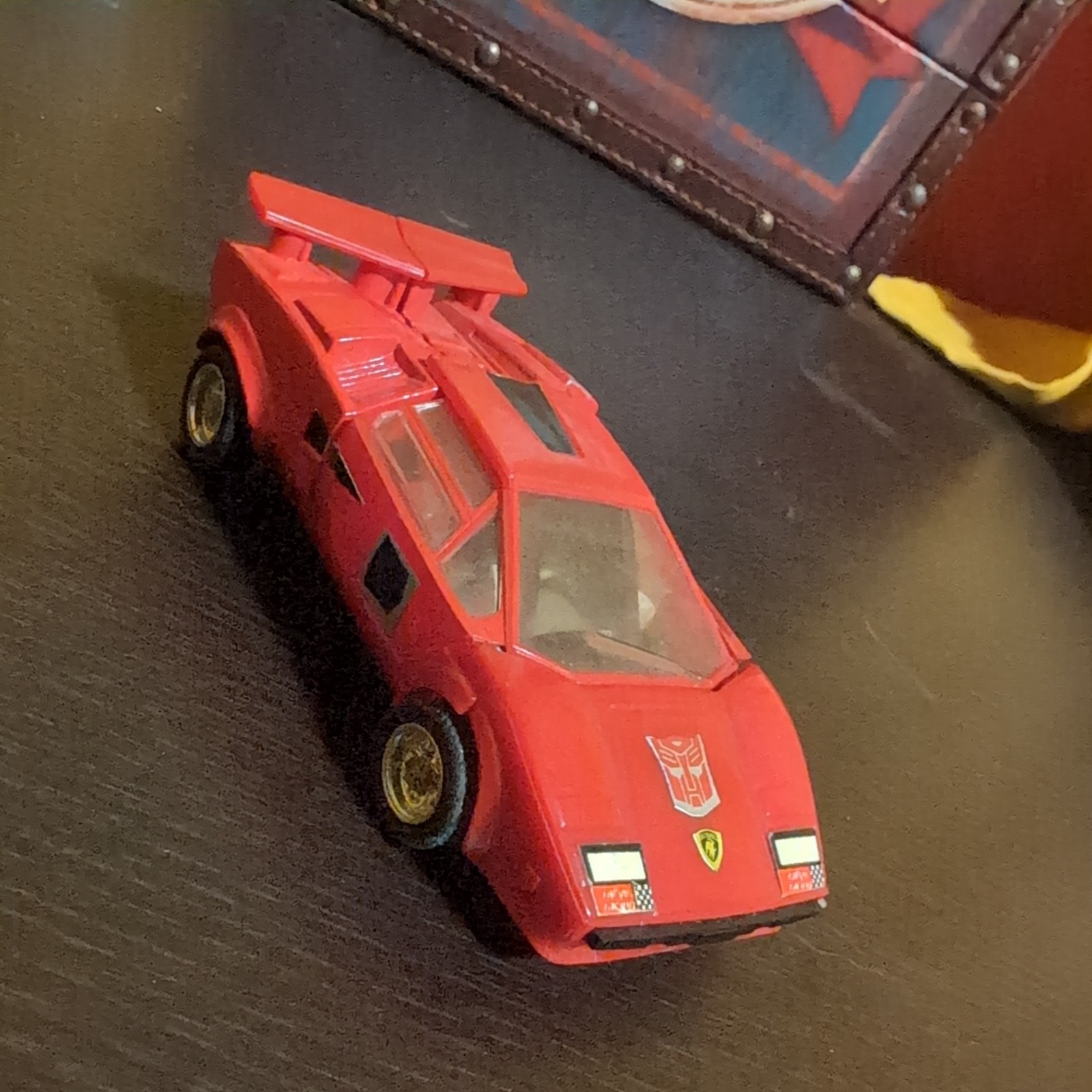 Transformers Sideswipe Red Lamborghini Vintage