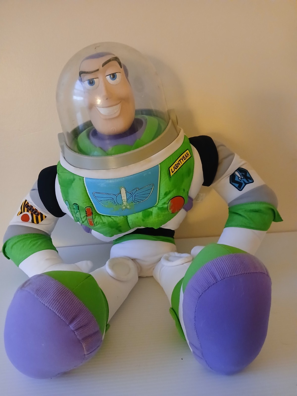 Vintage Mattel Jumbo Buzz Lightyear Toy Story 2 Pixar Plush Disney Figure 26"