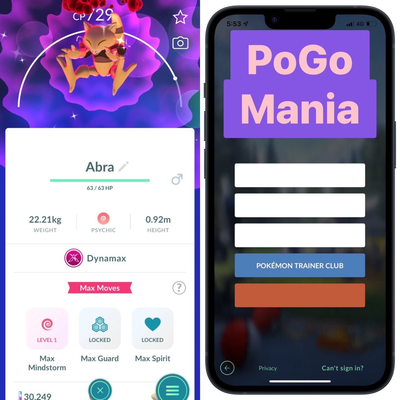 Shiny Dynamax Abra✨mini PTC 20k✨(read description)