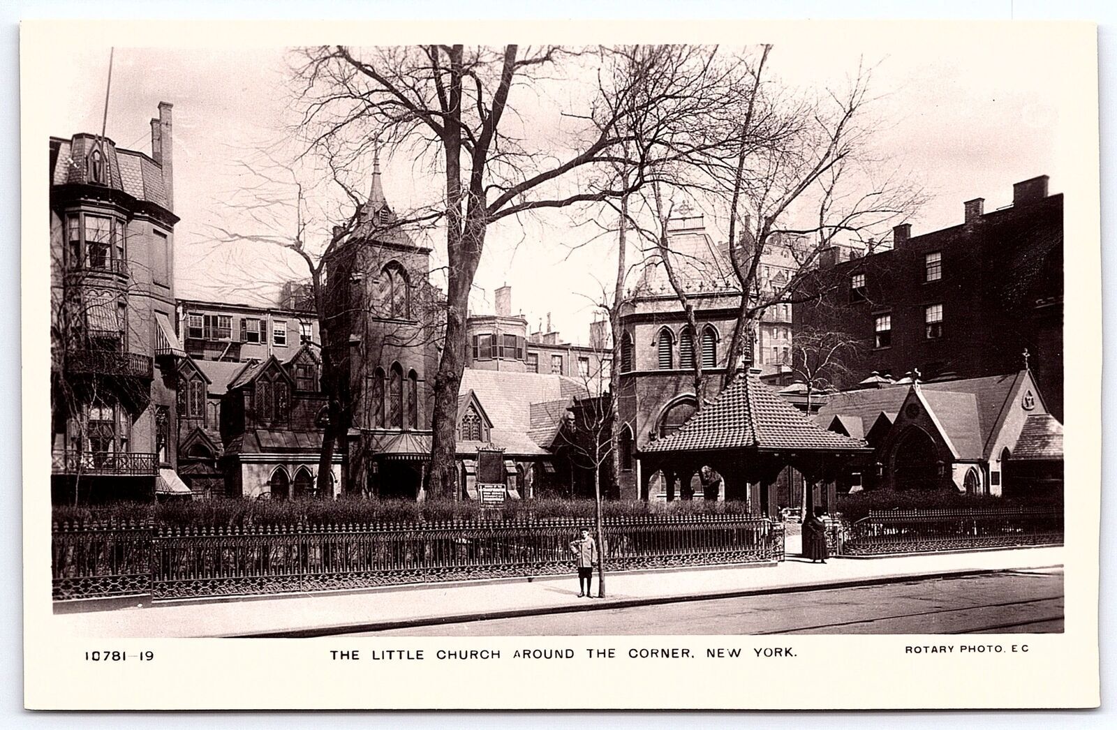 The Little Church Around The Corner New York City Religious RPPC Photo Postcard
