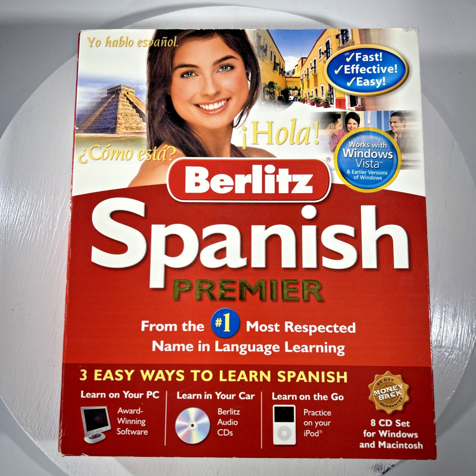 NEW Berlitz Spanish Premier Language Learn Course Software Audio CDs Windows MAC