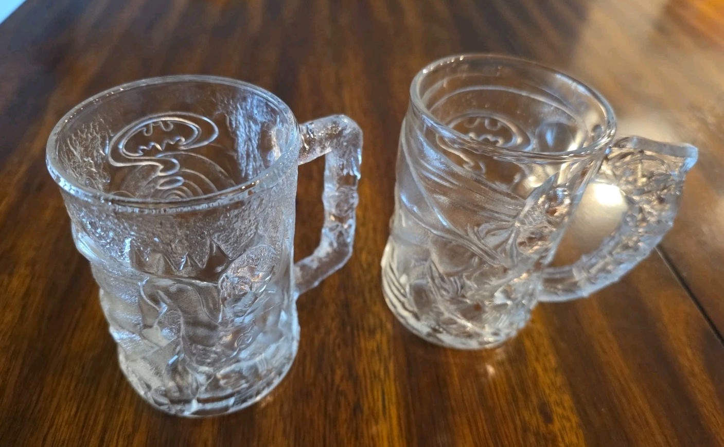 McDonalds Batman Forever Glass Mugs Batman And Robin