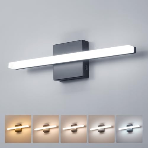  Modern Bathroom Light Fixtures Above Mirror Small Vanity Lighting 16inch 5CCT