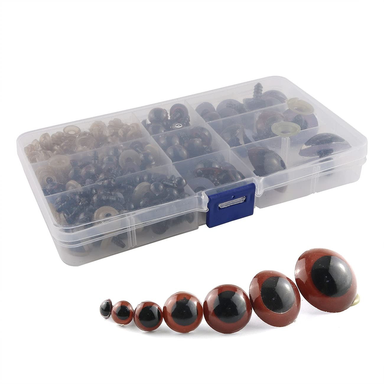 E-outstanding Animal Plush Toy Safety Eyes Brown Two Color Art DIY... 