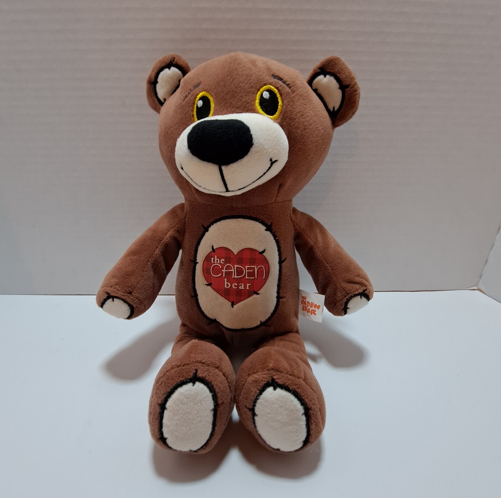 Caden Bear Brown Heart Teddy Bear 12" Plush Stuffed Animal Toy