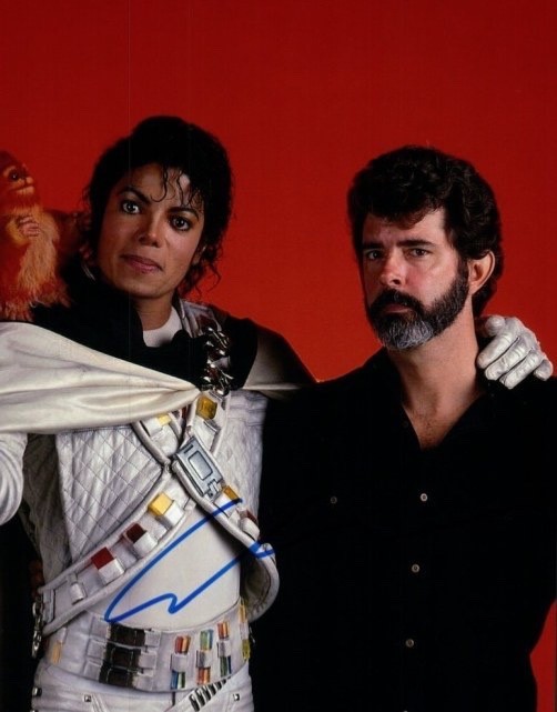 George Lucas Captain EO 8.5x11 Signed Photo Reprint