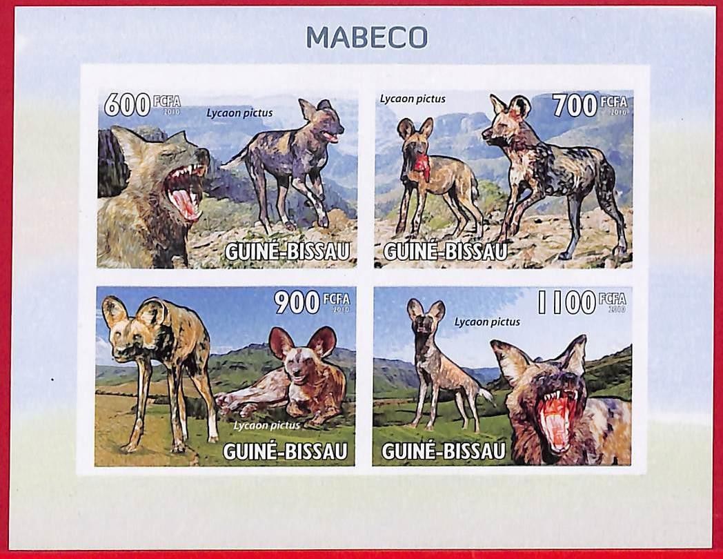 A5231 - GUINE-BISSAU - ERROR IMPERF Stamp Sheet - 2010 - Dogs, Mabeco